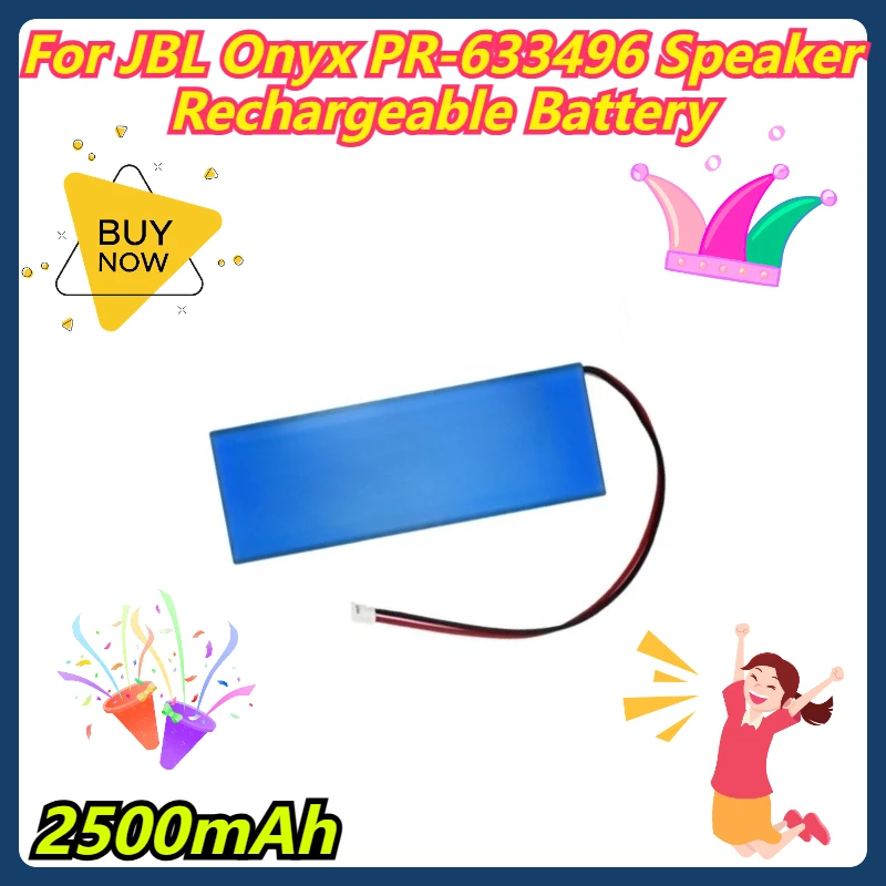 

2500mAh For JBL Onyx PR-633496 Speaker Rechargeable Battery