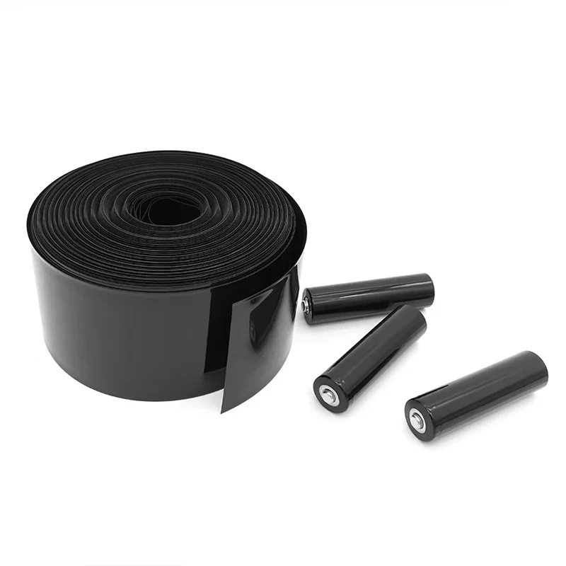 Eco Friendly Waterproof PVC Heat Shrink Tubing 30-500mm Wide Flame Retardant Sleeve 18650 Cell DIY Battery Pack Insulation Cover