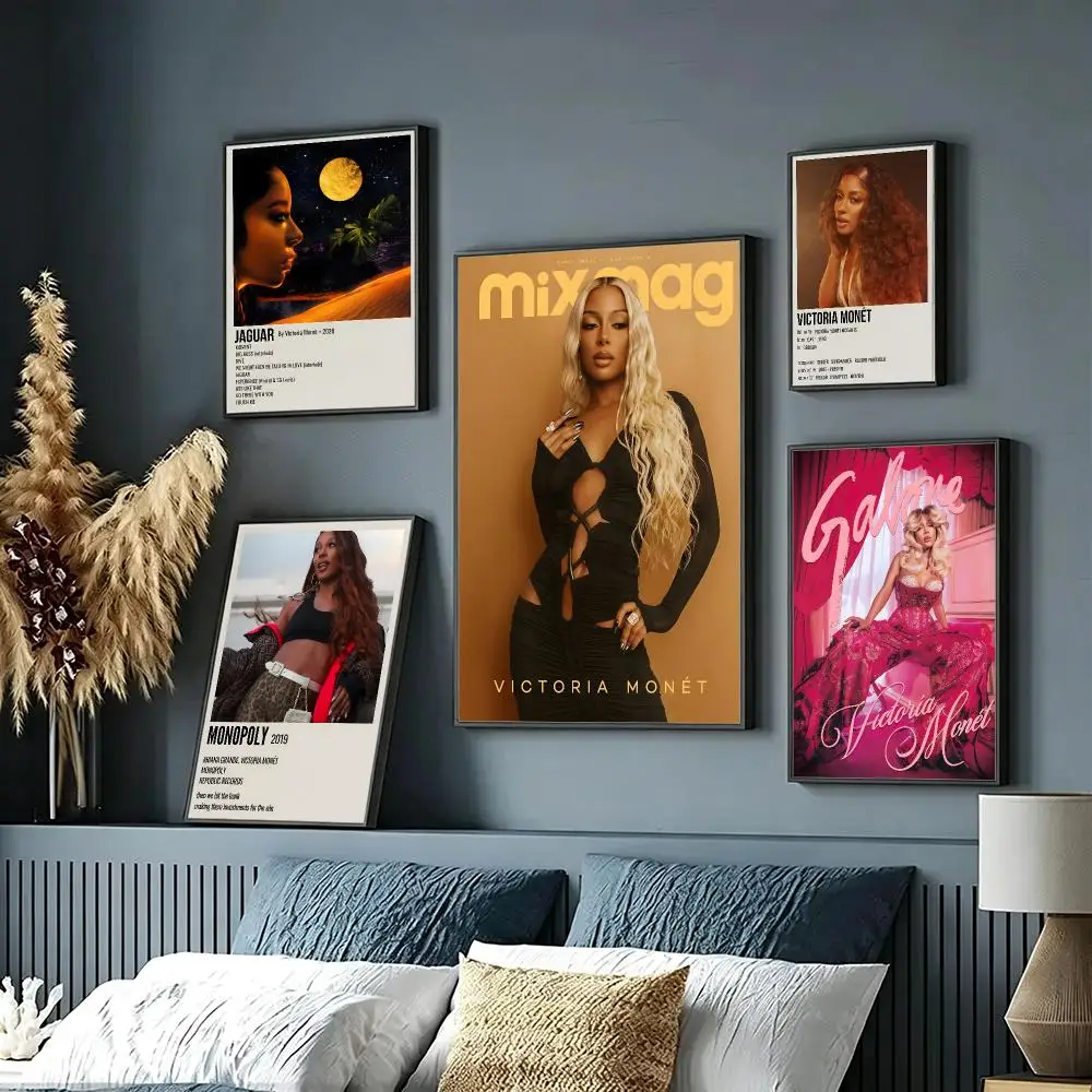 music Victoria Monét Poster HD Poster Sophisticated Modern Aesthetic Wall Art For Living Room Bedroom Office Cafe Decor