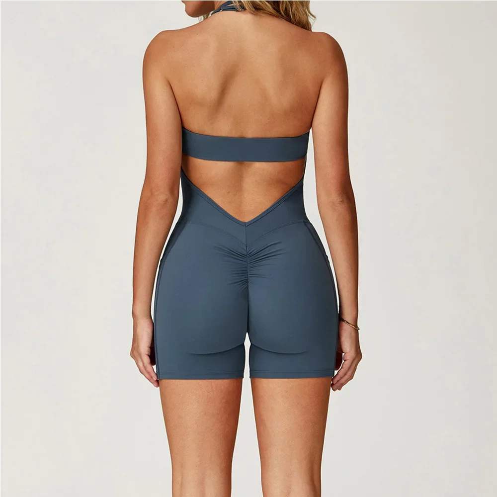 

Jumpsuit Women Bodysuits Gym Set Push Up Workout Clothes Fitness Sportswear Sports Yoga Suit Quick Drying Sports Yoga Clothing