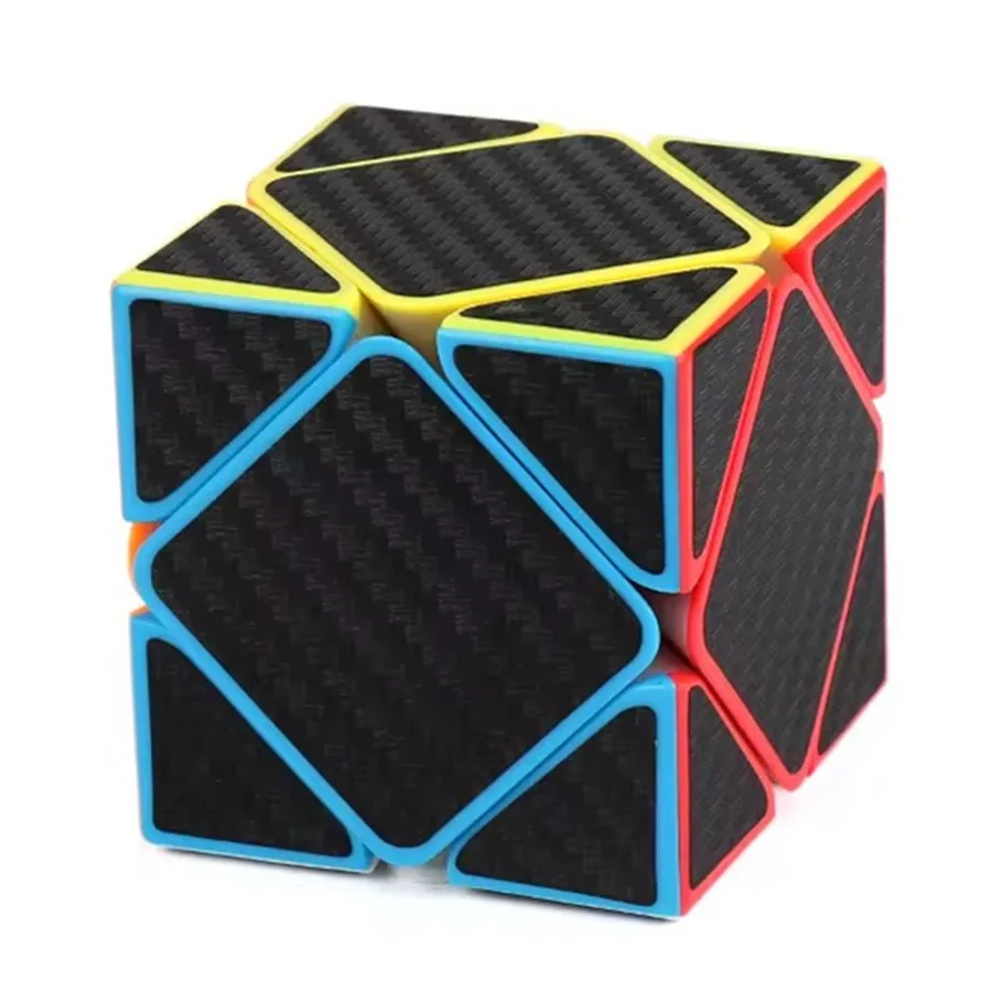 MoYu-Cube magique en fibre de carbone pour enfants, autocollant lisse, Dakota ide oblique, série Alien SQ1, 2x2, 3x3, 4x4, 5x5