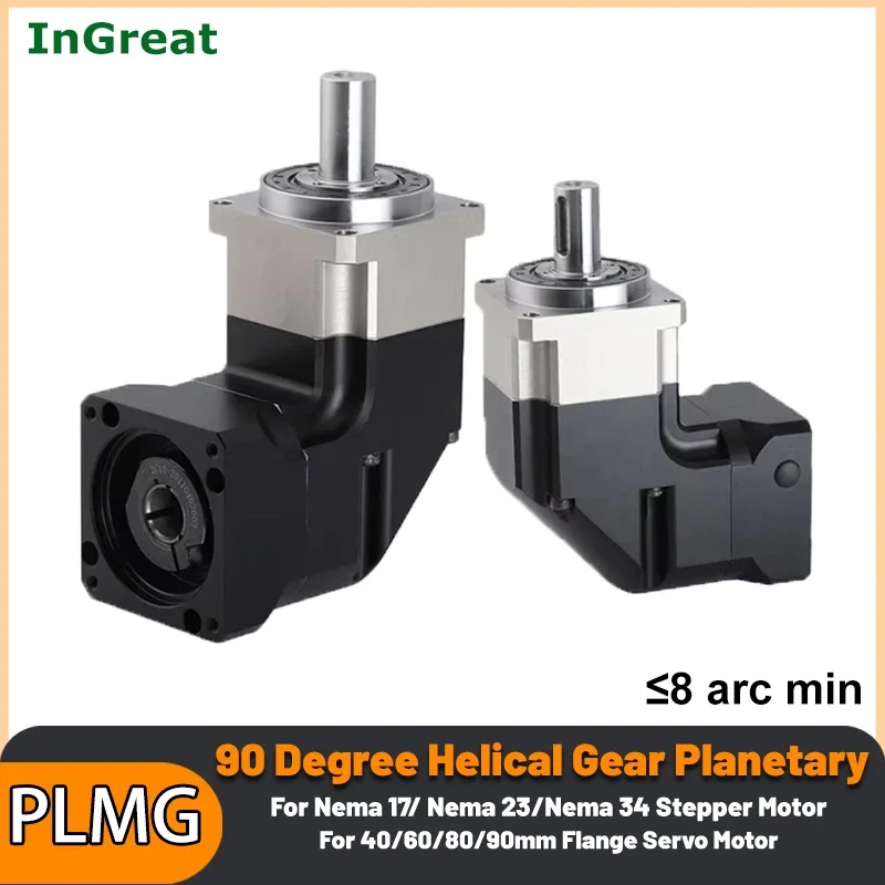 

YUNDUAN Helical Corner Planetary Gearbox Planetary Gear Motor Reducer for Nema17/23/34 Stepper Motor 40/60/80/90/400/750 Servo