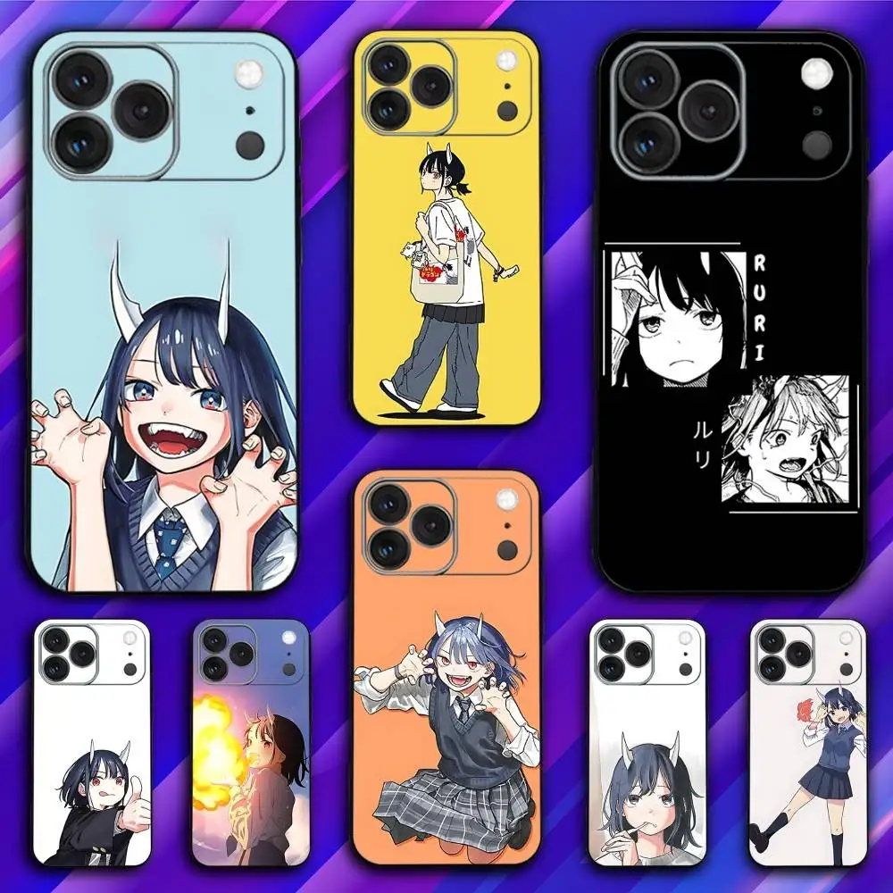 

R-Ruri Anime Dragon Phone Case For iPhone 17,16,15,14,13,12,11,Pro,Max,Plus,X,XS,SE4,E,Mini,Soft Black Case
