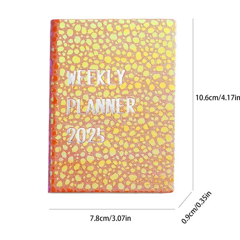 Weekly And Monthly Planner A7 Weekly Planner Books Pocket Daily Planner Weekly/Monthly Planning Calendar Day Designer Planner