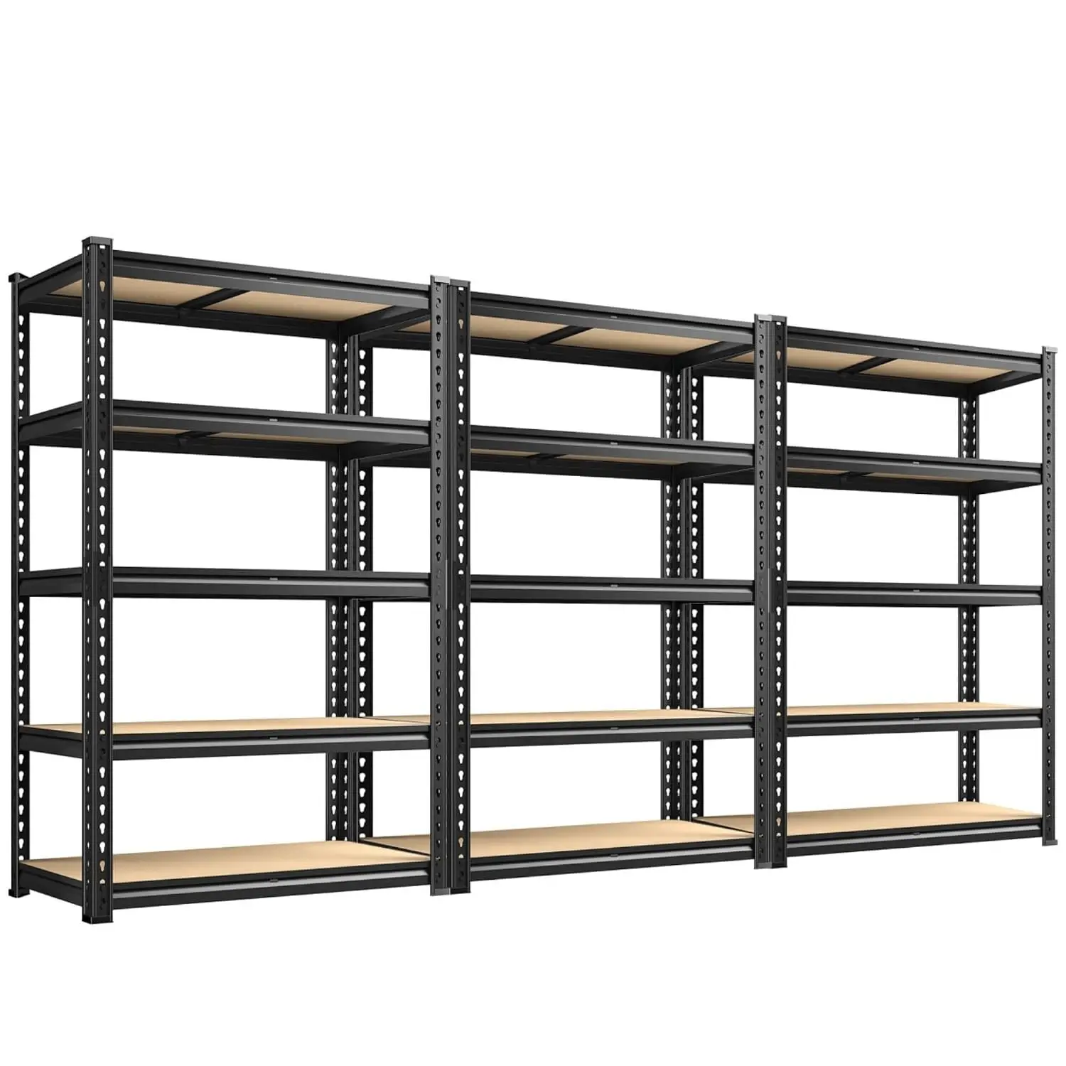 2400LBS Storage Shelves 5 Tier Garage Shelving Heavy Duty Adjustable Garage Shelves, Utility Rack Shelf, Shelving, Customized