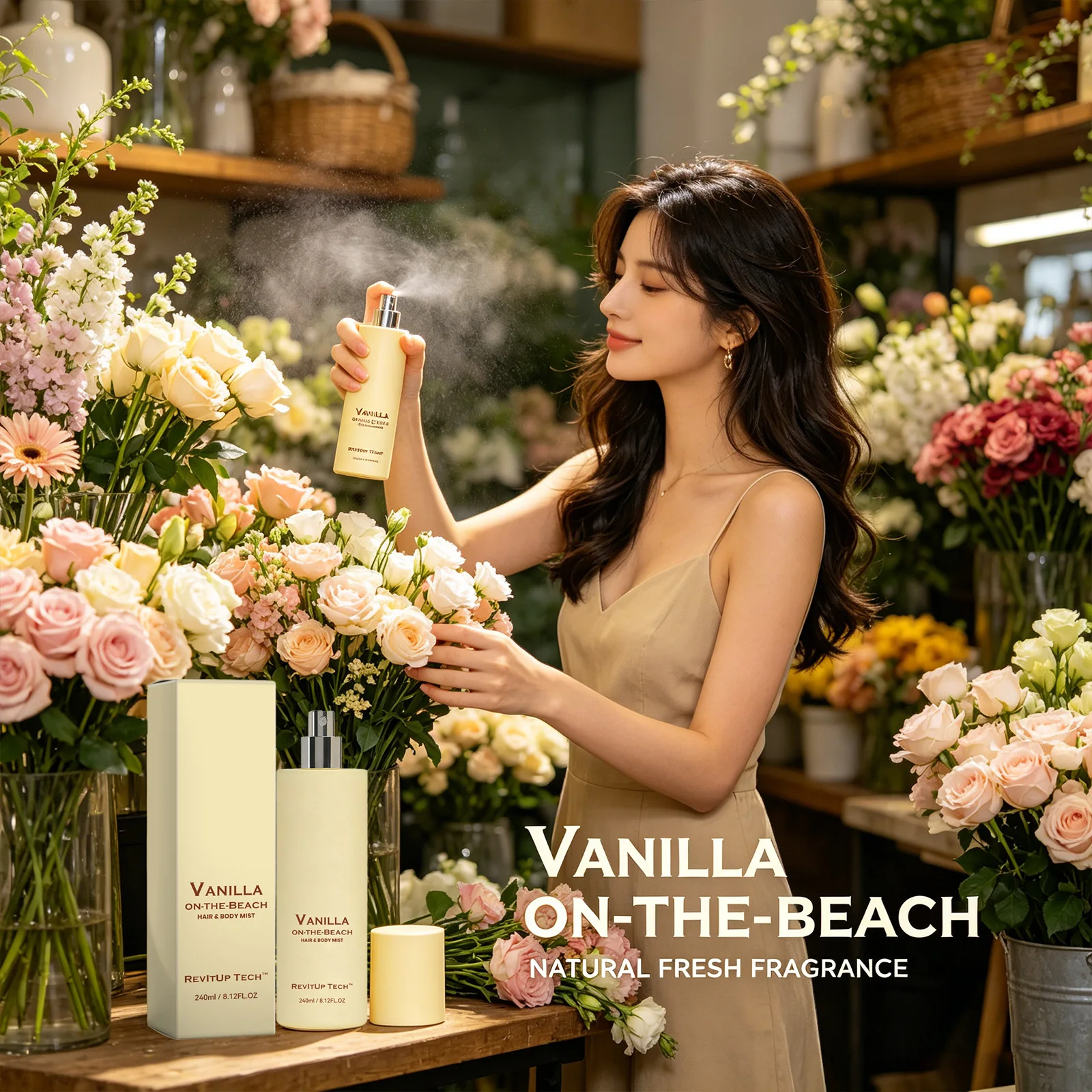 Vanilla Hair & Body Mist Moist - Fragrance Perfume For Hair recension och pris