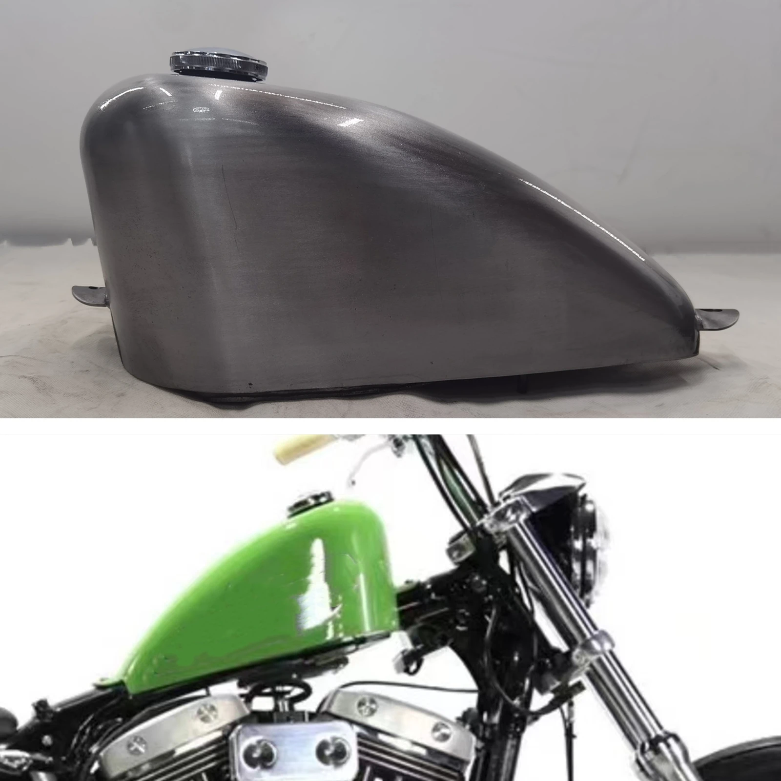 Zbiornik paliwa 7L do motocykli z korkiem wlewu paliwa do Harley-Davidson Sportster XL 883 1200 48 XL1200X 2007-2022 XL1200 883N X48