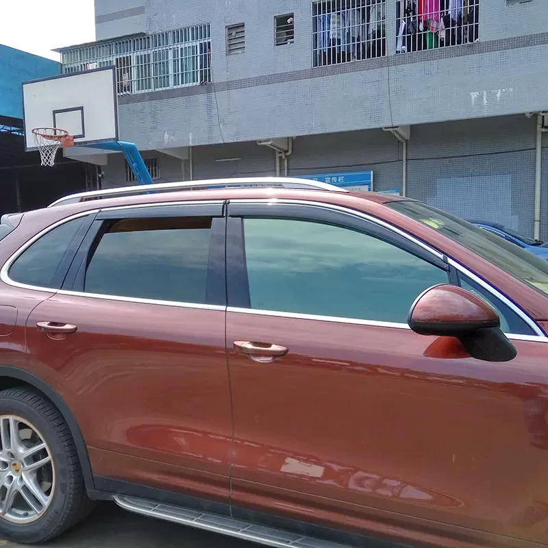 

For Porsche Cayenne 2011--2017 Window Visors Car Rain Guards Wind Deflectors Sun Vent Shade Auto Exterior Accessories