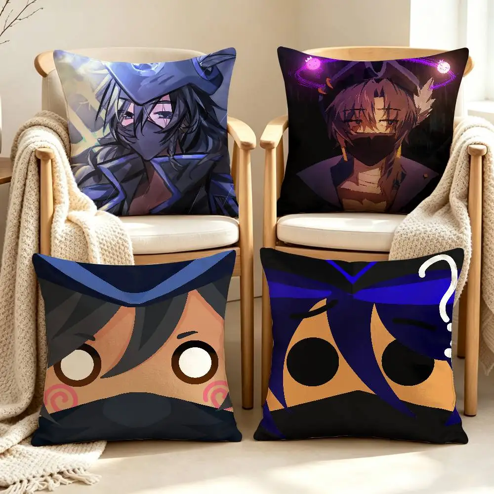 Pirate C-Captain J-Jaden-man  Customizable Square Pillow case Double Sided Print Sofa Bedroom Decor Cushion Cover
