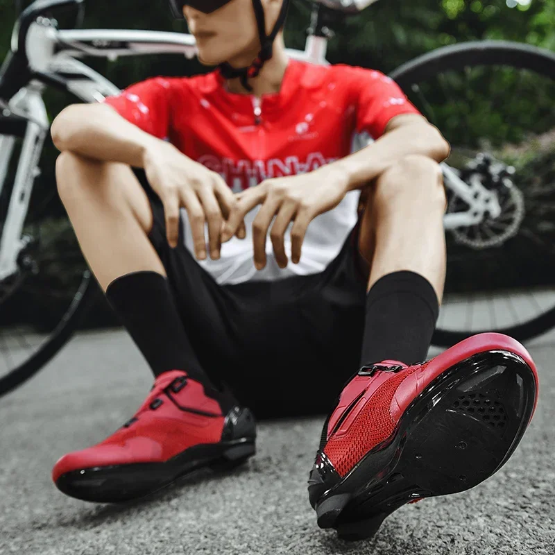 Cycling Shoes for Men and Women, Cleat Road Bike, Speed Flat Sneaker, Racing Bicycle, Mountain Bike Shoes, Biking Footwear