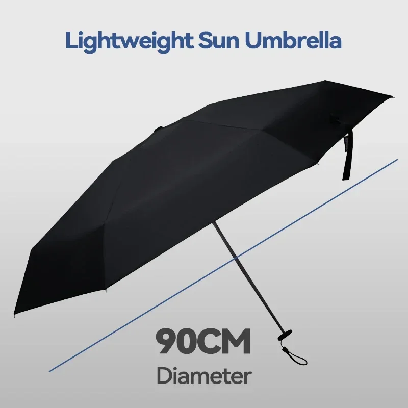 Parachase Mini Sun Umbrella Woman UV Protection, Foldable Small Pocket Umbrella Mini Portable, 158g Lightweight Compact Umbrella