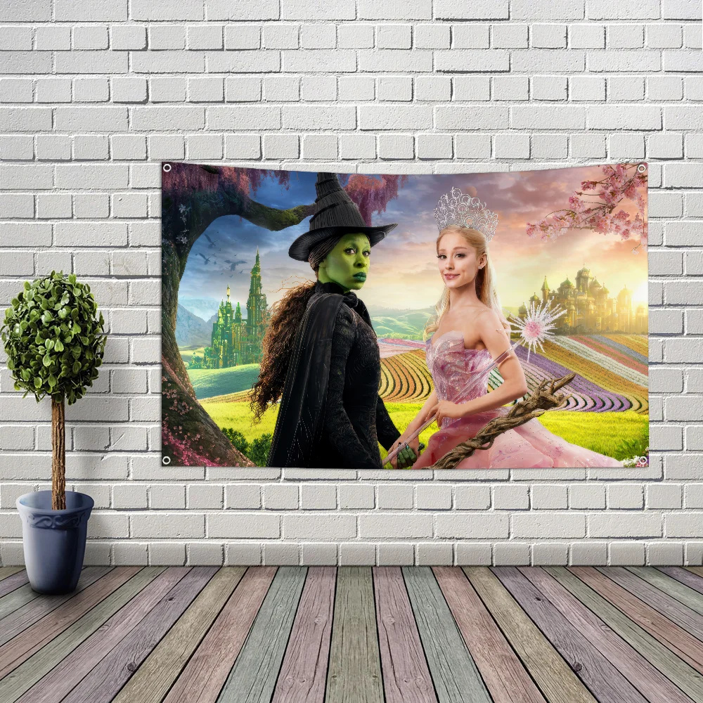 

Movie W-WickedS Witch Flag Large Size Shop Art Promotion Advertising Booth Flag Hanging Banners