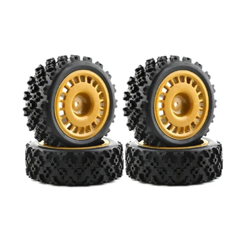 4Pcs Rubber Tire Wheel Tyres For Tamiya XV-01 XV01 TA06 TT-01 TT-02 PTG-2 1/10 RC Car Upgrades Parts Accessories