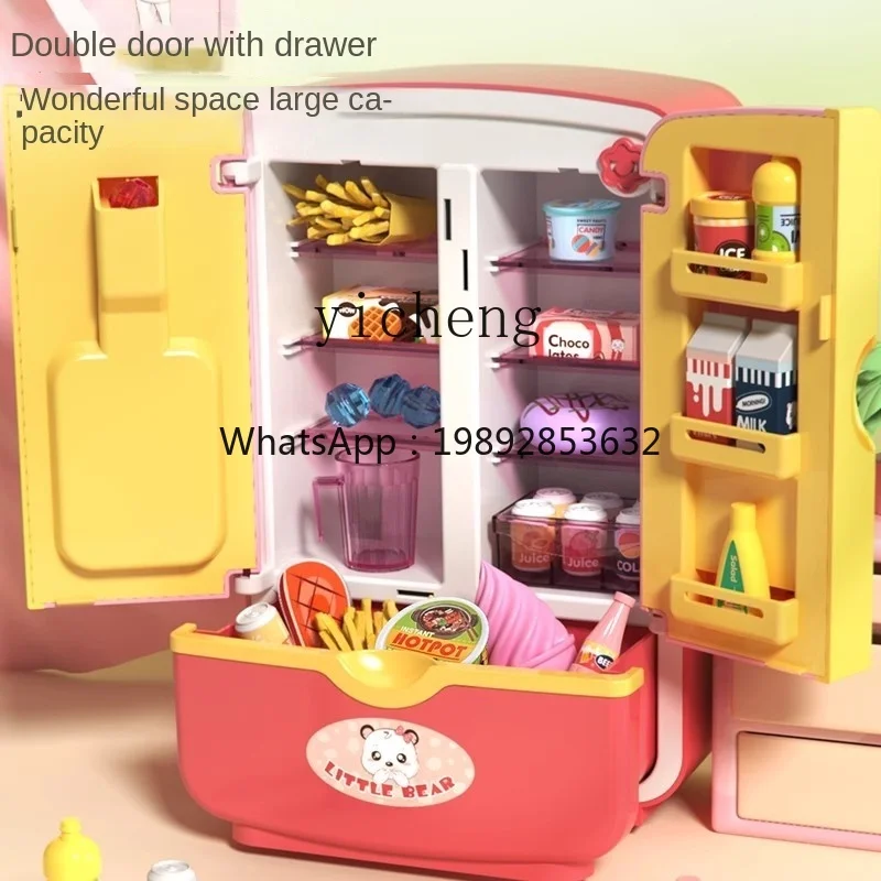 AH Playhouse Set Frigorifero per bambini Giocattolo Grande cucina Simulazione Elettrodomestici