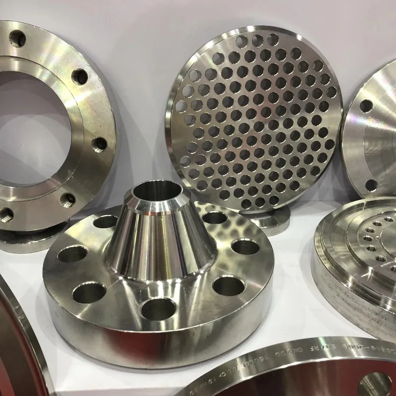 DN100 الفولاذ المقاوم للصدأ 316L PN-16 شفة رقبة ملحومة طويلة #1