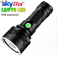 High Power XHP70 LED Flashlight Tactical Torch USB Rechargeable Lantern Waterproof Lamp Ultra Bright Lantern For Camping Outdoor