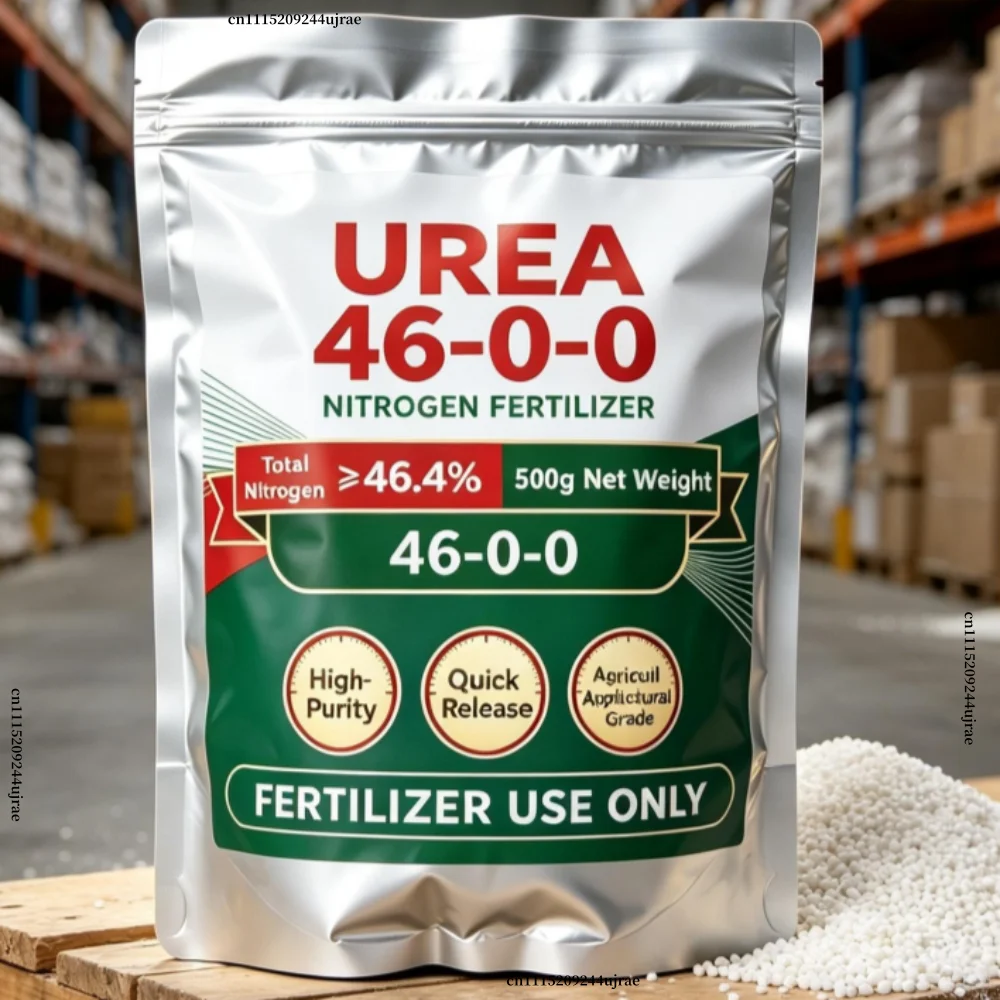 Urea 46-0-0 Nitrogen Fertilizer ≥46.4%, Fast-Acting High Purity Carbamide, Agricultural Garden Plant Soil Fertilize
