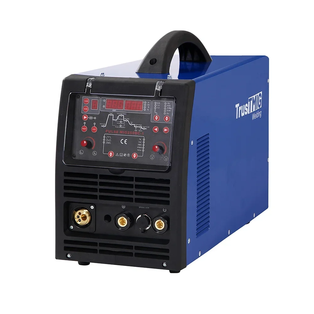 Single Phase 230V Double Pulse CO2 250A mig Welder Double Pulse MIG Welding Machine Aluminum Welder PulseMIG250DC-1