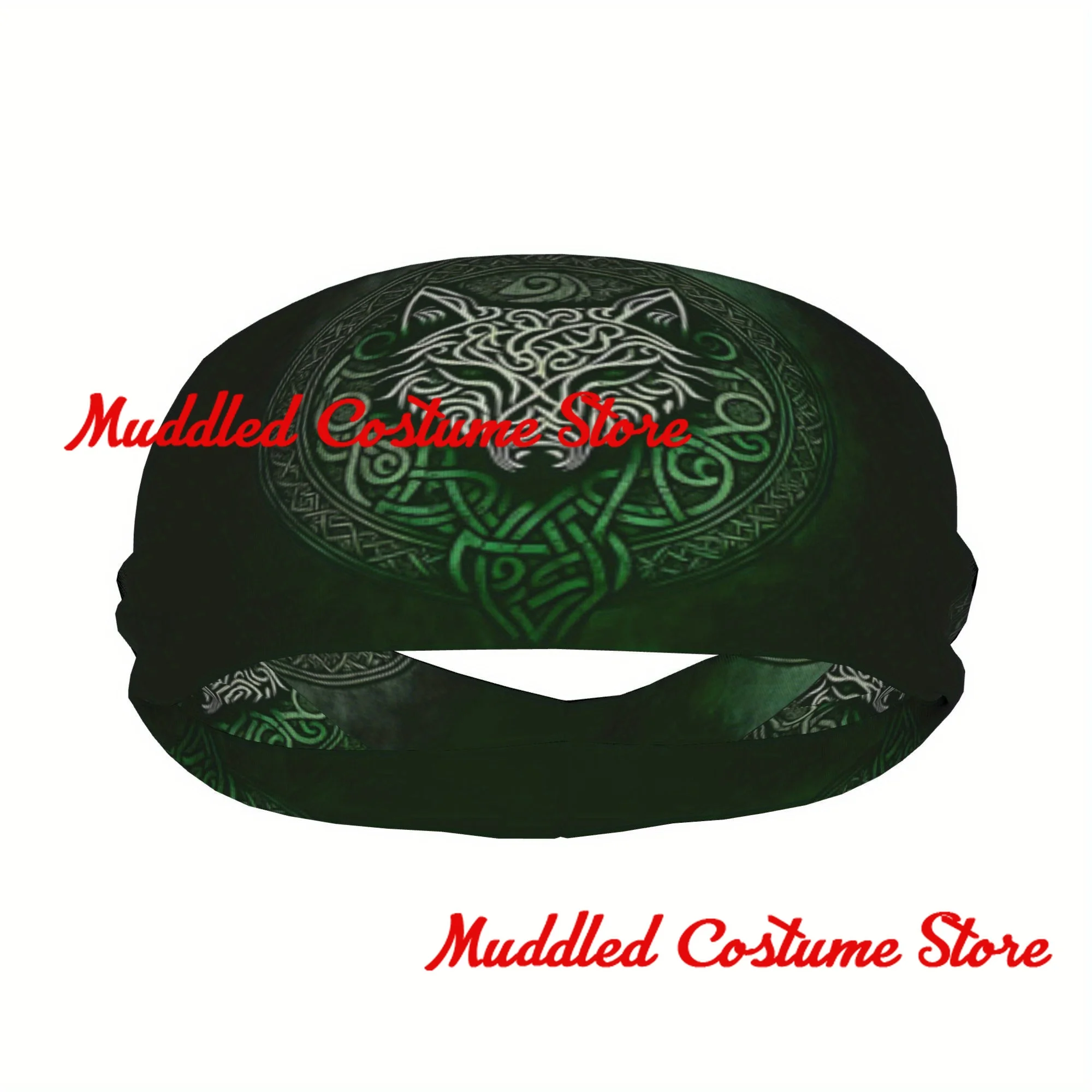 

Celtic Irish Knot Wolf Headband Sports Yoga Fitness Stretch Sweatband Hair Band Elasticity Headband