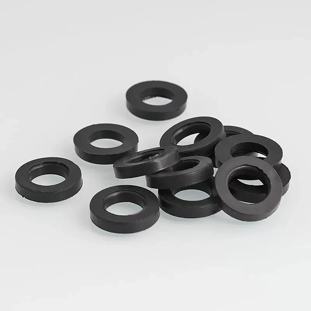 Rubber Flat Washers Sealing Rings M1.5 To M10 Waterproof Shockproof High Temperature Oil Resistant Hardware Gasket Parts