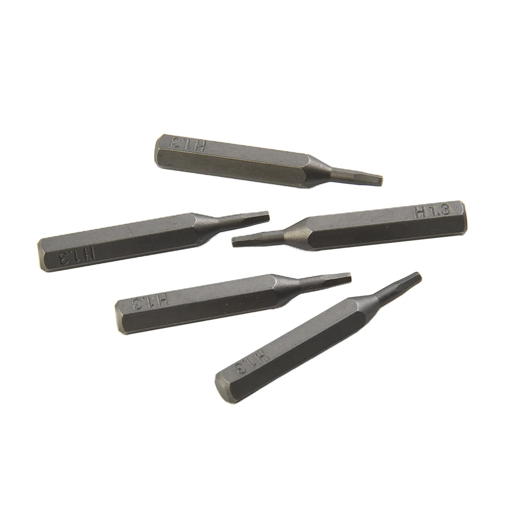 5 Pcs Schroevendraaier Bit H4 × 28Mm Kleine Hex Schroevendraaier Bit H0.7 H0.9 H1.5 H2 H3 H4 4Mm hex Shank Meubels Industrie Schroef Apparatuur