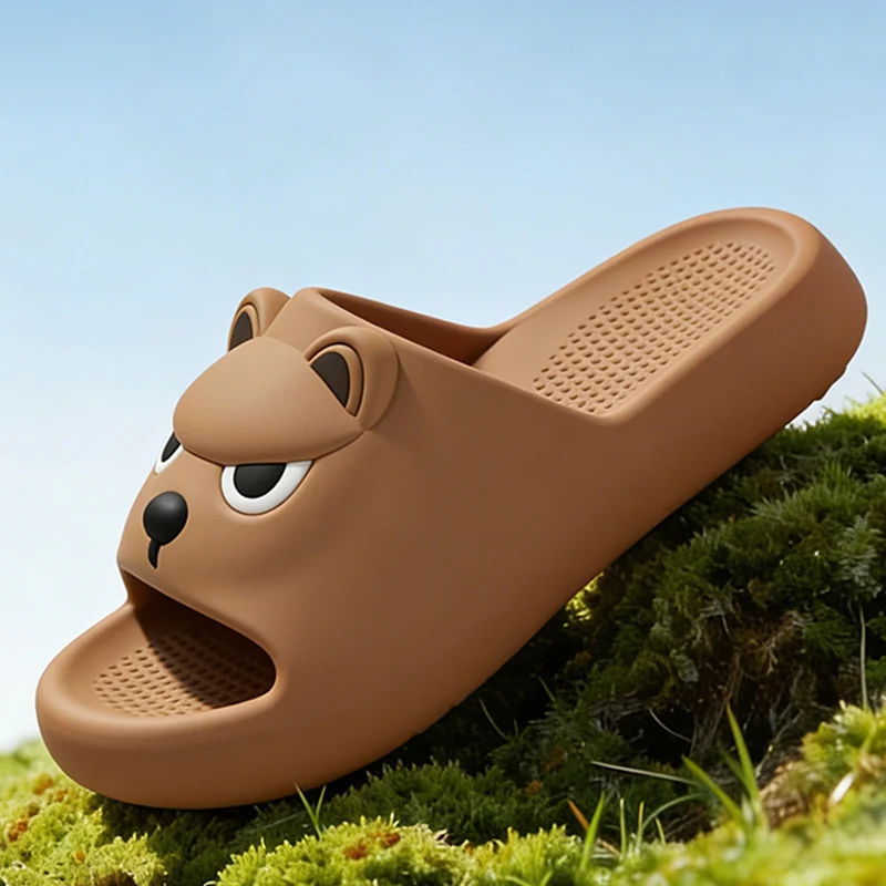 

Парные милые домашние тапочки для женщин 2026, комнатные шлепанцы на платформе из ЭВА с мягкой подошвой, женские летние нескользящие уличные пляжные сандалии 45