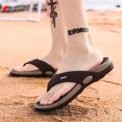 Klapki na lato buty do wody japonki męskie męskie buty Aqua oddychające buty plażowe sandały rozmiar 40-46 wypoczynek na świeżym powietrzu kapcie