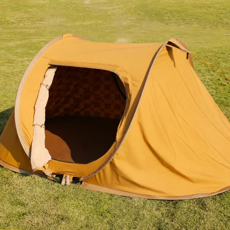 Polyester Cotton Automatic Tent Outdoor Camping Thickened Sunscreen Quick Open Family Tent for Middle East