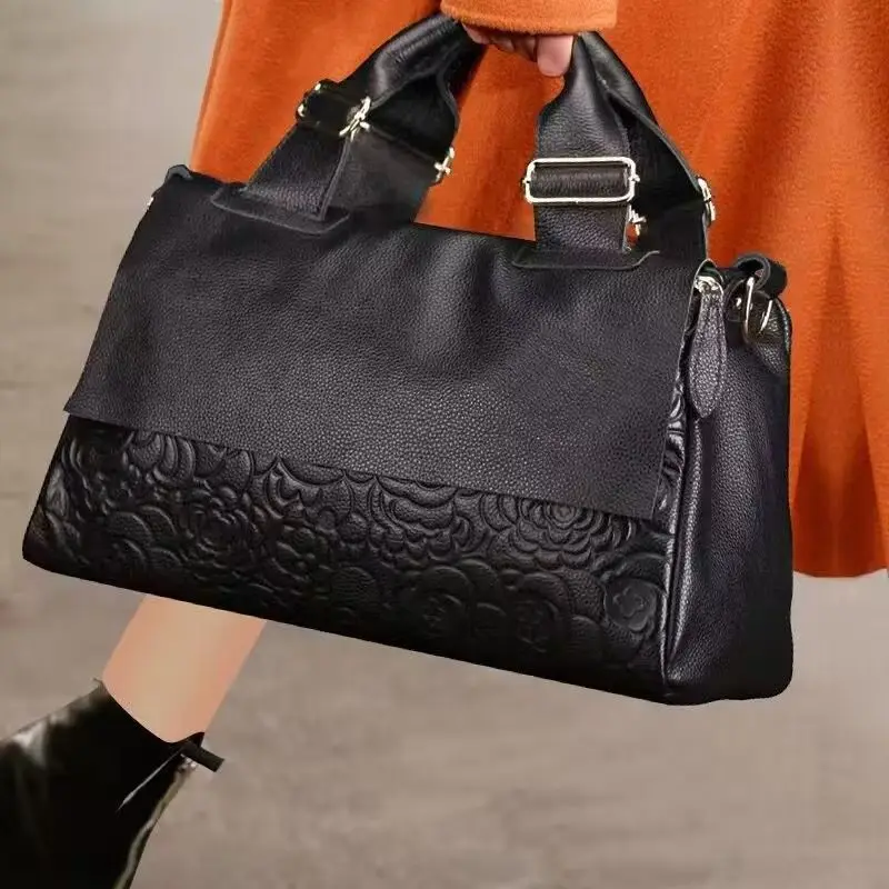 

2025 New Fashion Leopard Women Handbags Genuine Leather Shoulder Bags Female Brand Luxury Real Natural Leather Crossbody Bag