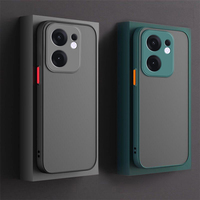 Shockproof Armor Matte Case For Oppo Reno13 F 5G TPU Soft Frame Clear Hard PC Back Cover Capa On Reno 13 FS Pro Reno13FS Reno13F