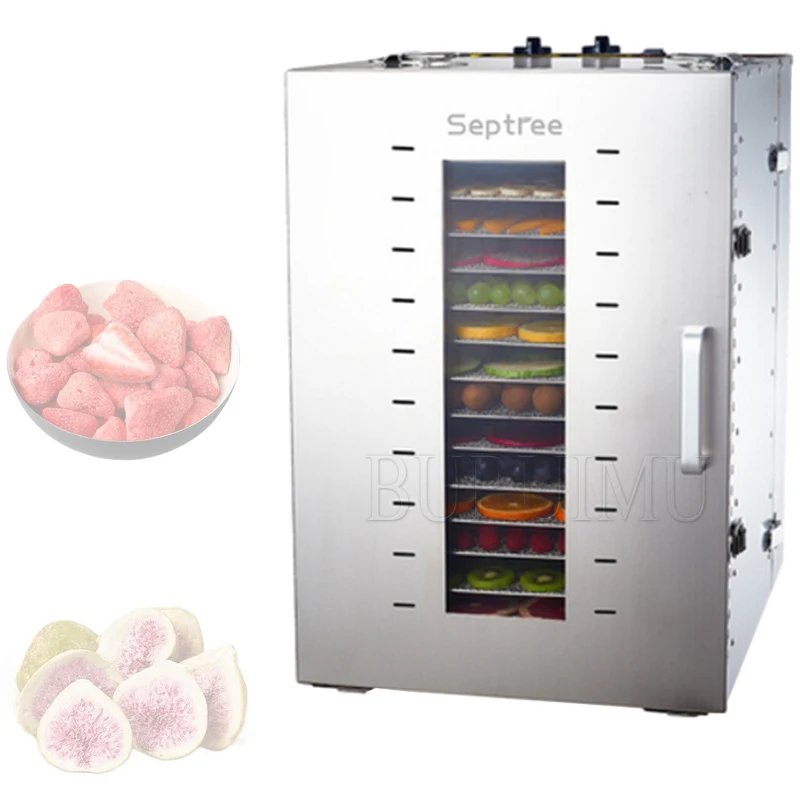 

16 Layers Commercial Rotary Fruit Dryer Fruit Tea Sausage Beef Drying Case Food Dehydration Air Dryer Household Food Dehydrator