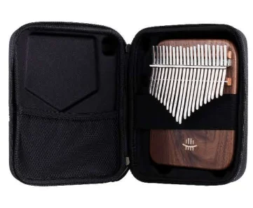 تصميم جديد 21 مفتاح Hrulu Kalimba لوحة عالية الجودة Kalimba 21 حافظة صلبة خالية من الجوز الأسود