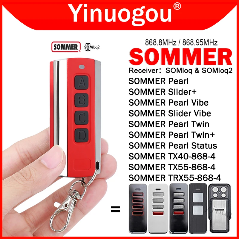 sommer pearl twin vibe somloq2 tx558684 trx55968 4 4018v000 4018v001 4018v003 4018v020 4018v375 controle remoto para porta de garagem 01