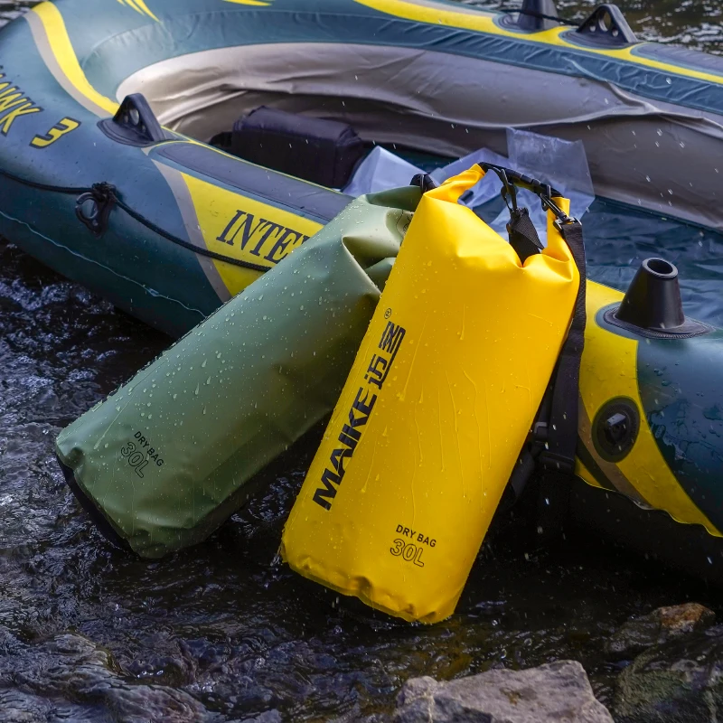 Maike مقاوم للماء حقيبة جافة على ظهره المشي لمسافات طويلة 5/10/15/20/25/30L مقاوم للماء على ظهره للنساء الرجال التجديف التخييم حقيبة ترحال