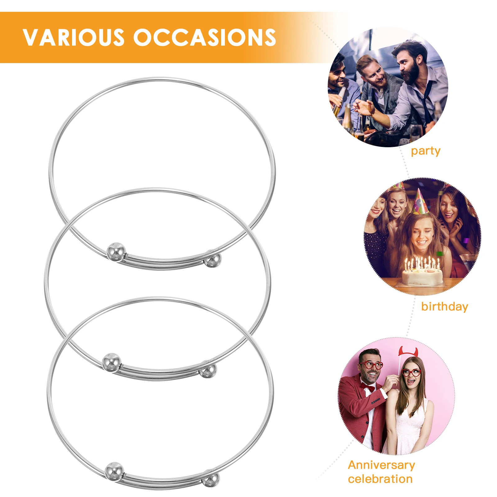 

10Pcs Stainless Wire Bracelets able Adjustable Adjustable Wire Bangles Bangle Blanks DIY Jewelry Making Supplies For Woman