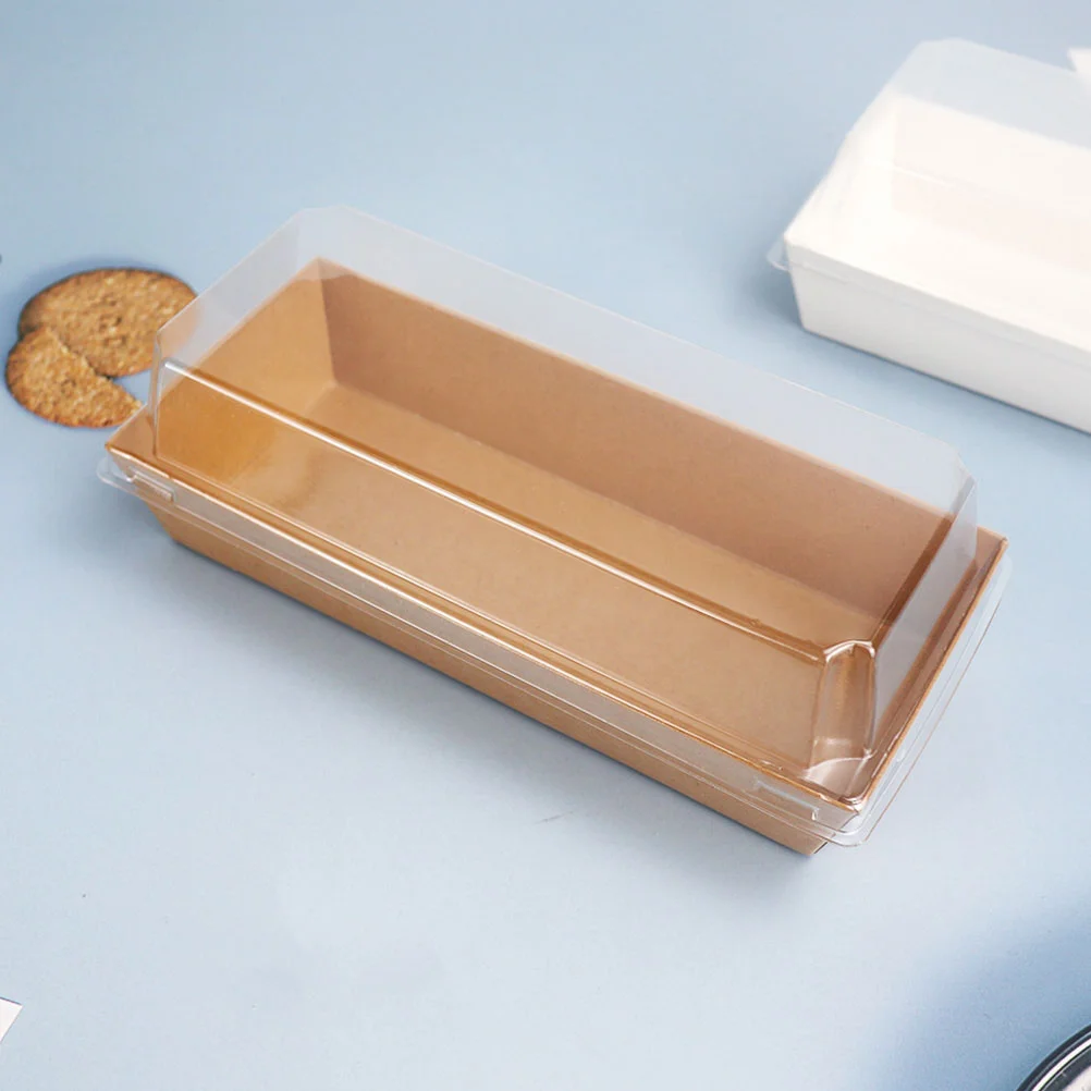 

20pcs Paper Bakery Boxes Cake Containers Treat Box Disposable Food Containers with Lids cookie container