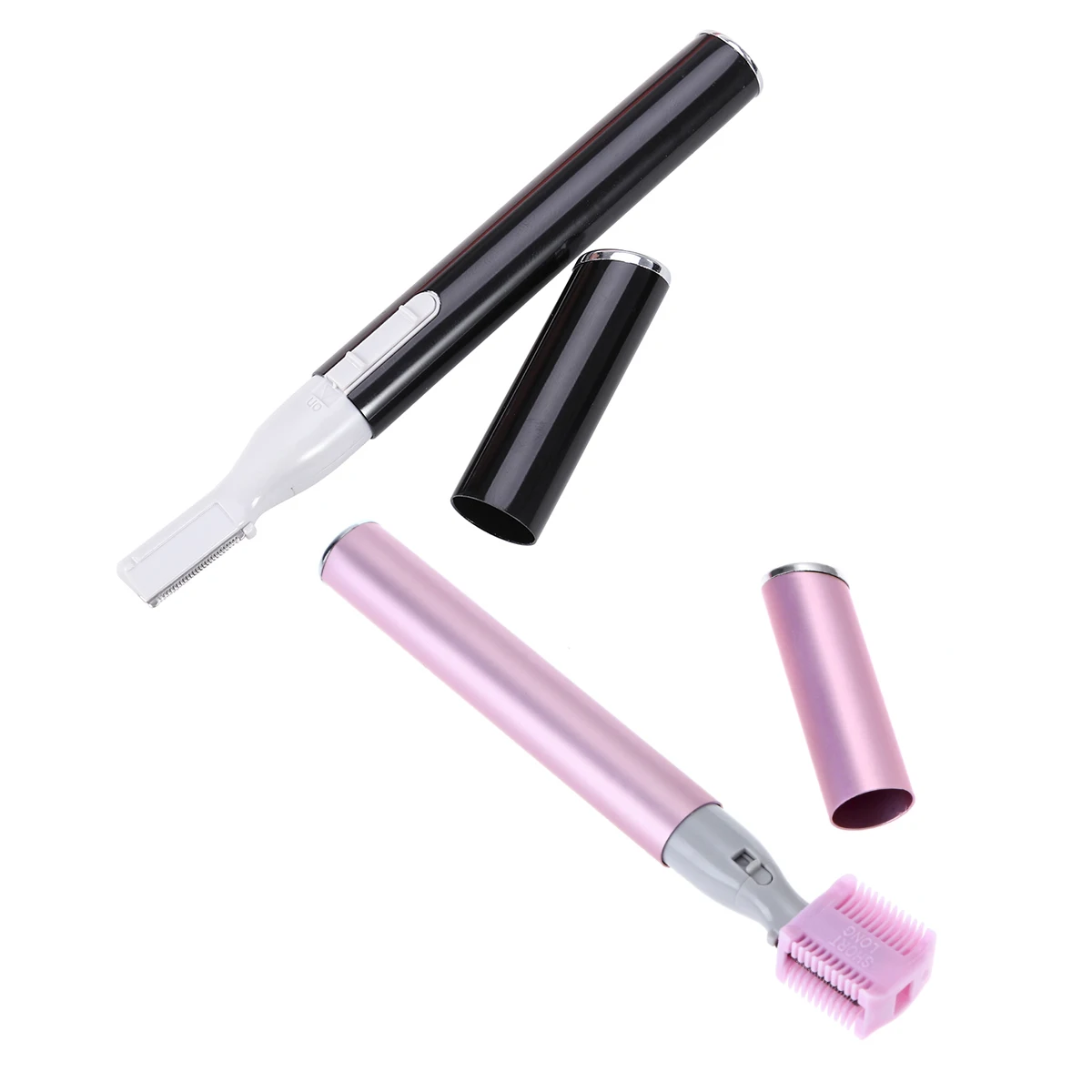 

2Pcs Eyebrow Trimmer Women Face Hair Removal Electric Razor Lightweight Portable Mini Shaver Brows Blading Tool