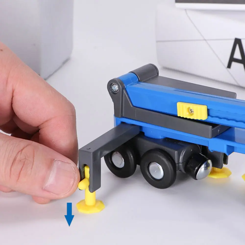 

Construction Truck Telescopic Arm Crane Car Model Vehicle Engineering Lifting Truck Plastic Mini Crane Wood Train Track