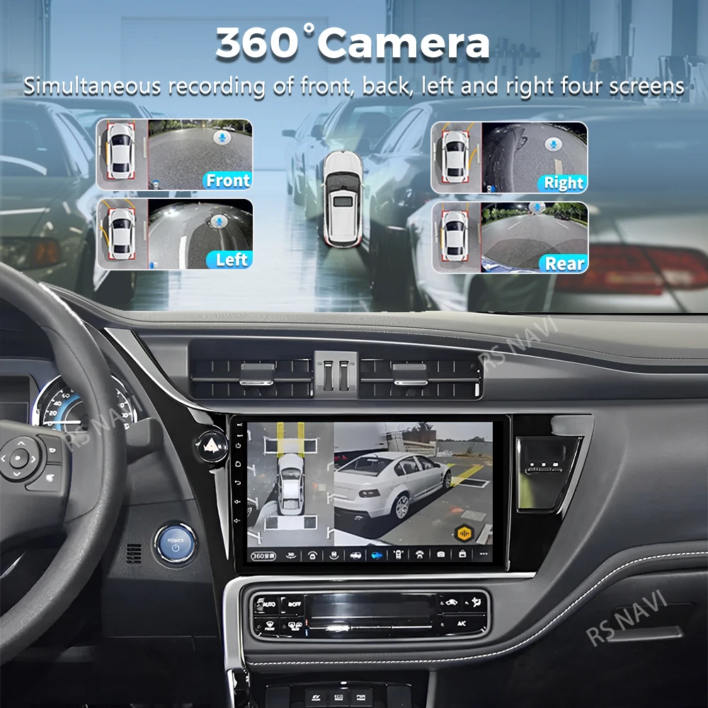 Android 16 For Toyota Corolla 11 Auris LHD 2017 - 2019 2K QLED Android Car Radio Multimedia Video Player GPS Stereo CarPlay