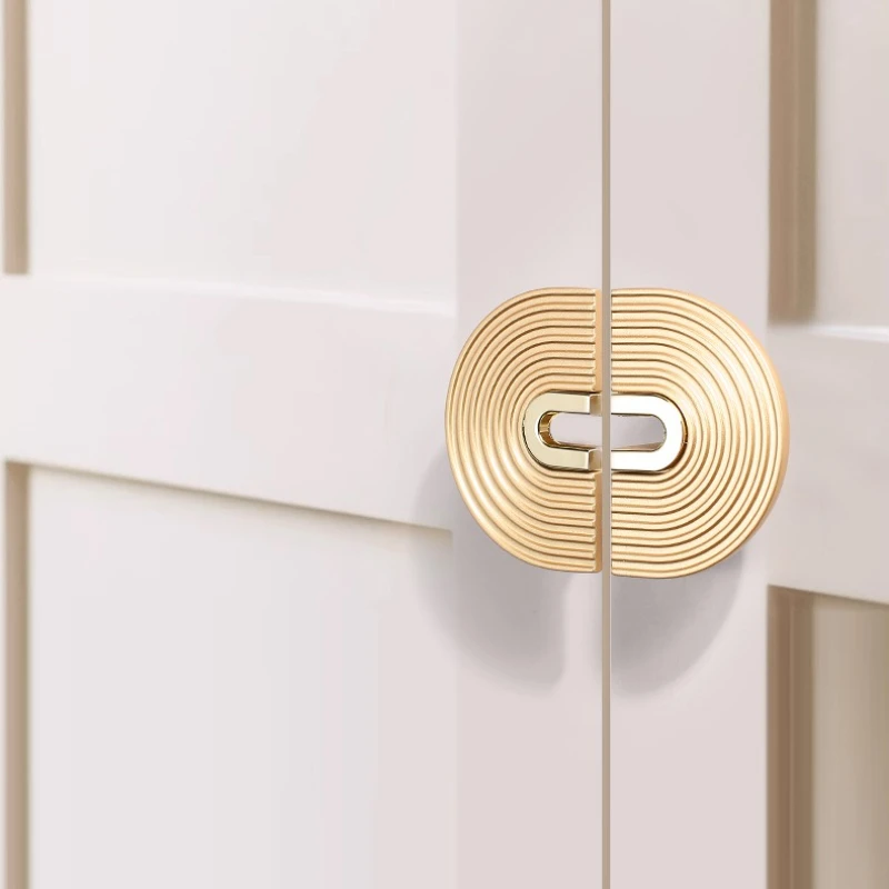 Schwarzer, halbrunder Schranktürgriff mit Persönlichkeit, Kleiderschrank-Türgriff, Schrank-Schubladengriff