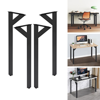 4pcs Y-shaped table legs 21.9*8*72cm black Iron metal furniture legs, suitable for DIY