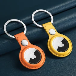 Étui pare-chocs en cuir pour Apple Airtags, protecteur de porte-clés, coque de protection, tracker anti-rayures, porte-clés Air Tag, accessoires de support