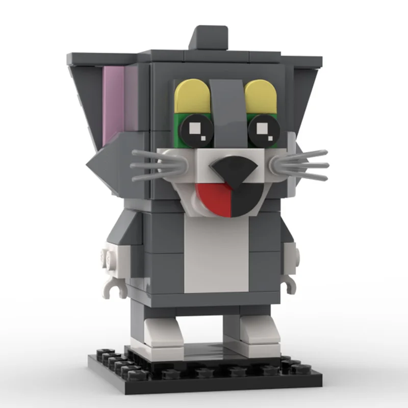 

113pcs Moc Anime Toms Cat Brickheadz Model Building Blocks Assembly Education Toys Kid Christmas Gift