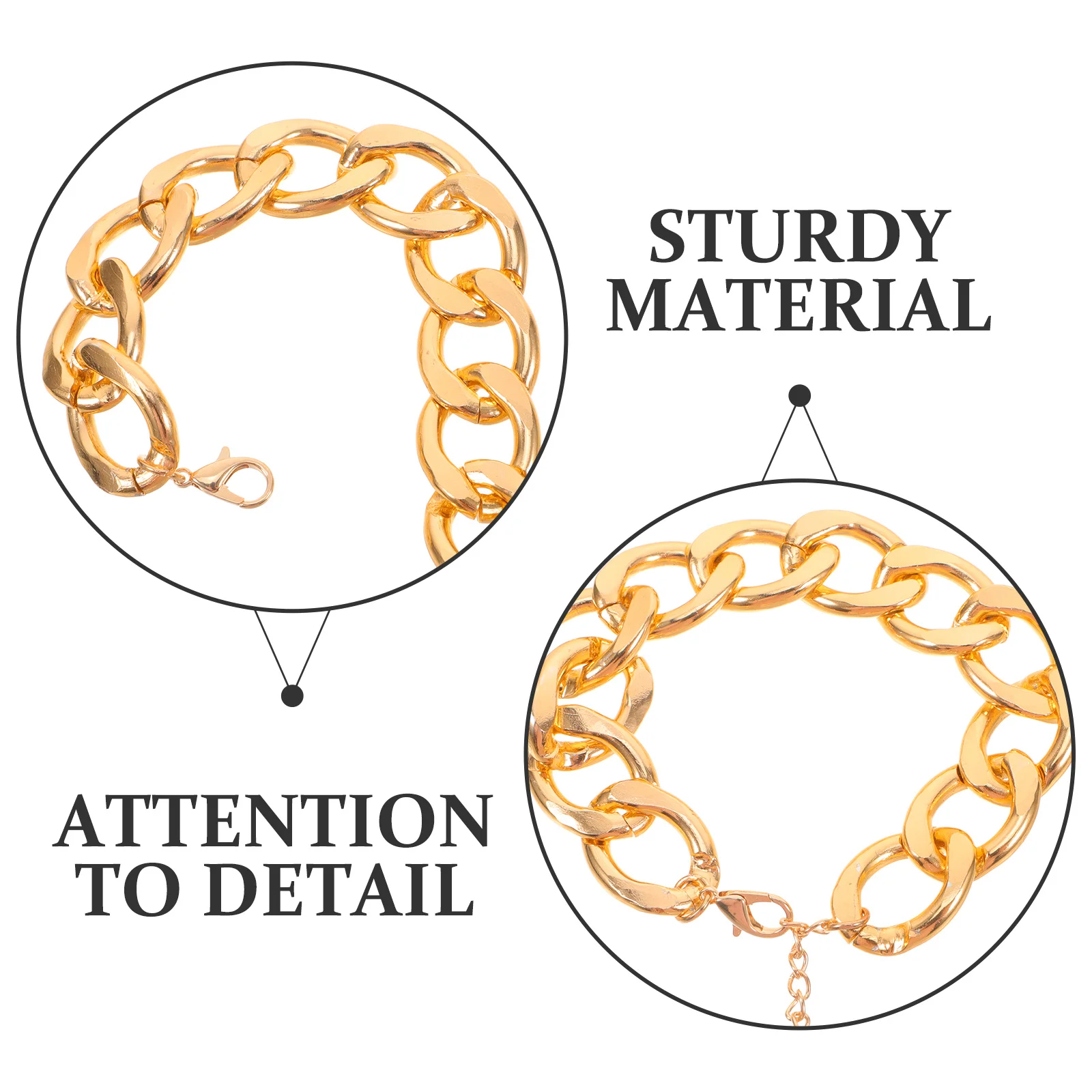 تنوعا سلسلة معدنية سوار للرجال أنيق الحد الأدنى ربط معصمه الذهبي الهيب هوب مجوهرات الإكسسوارات #6