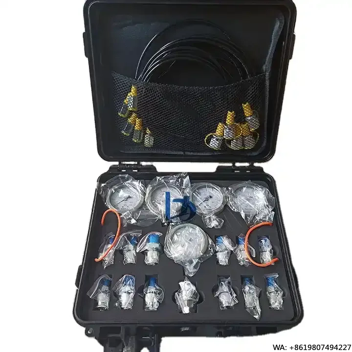 Hydraulic test Kit 5 test Hose 5 Pressure Gauge 13 test Joint 14 Tee Joint