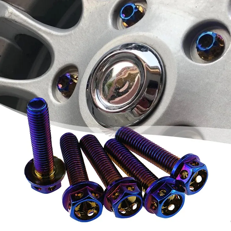 Motorcycle modification with titanium alloy wheel hub decorative screws For Biya Qiao Vespa spring sprint 150 gts 300 gtv