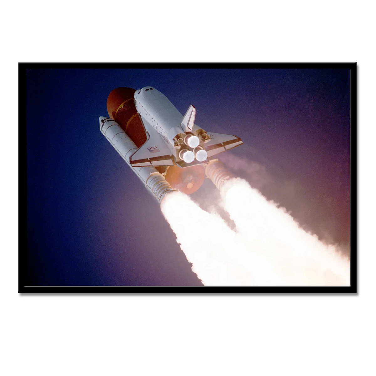 Space Shuttle Challenger Discovery Rocket Launching Wall Art Posters and Prints Canvas Paintings for Home Living Room Decor