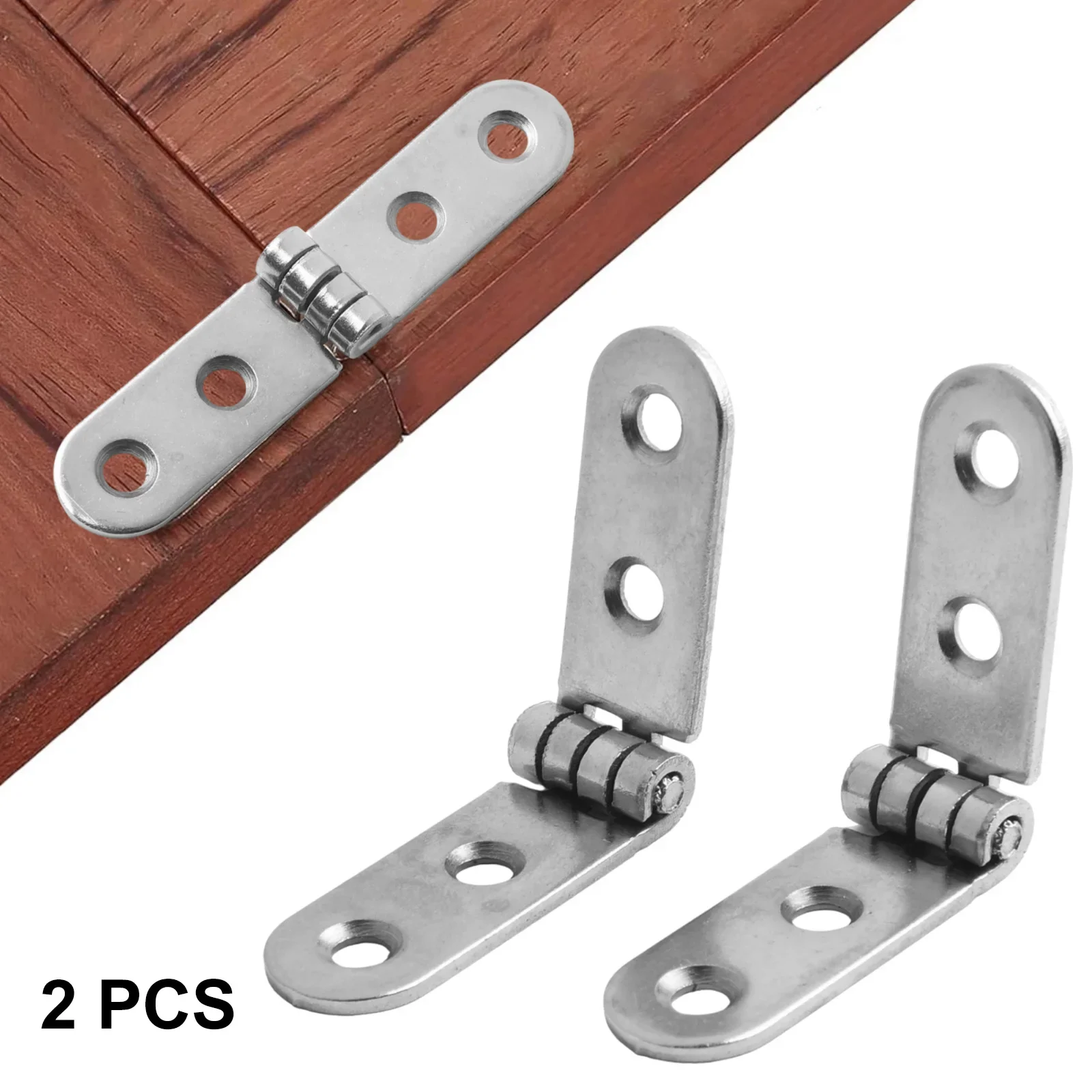 180 Degree 2pcs Foldable Hinge Flap Screw-On Hinges For Sewing Machine Cabinet Furniture Bookcase Window Cabinet Door Fitting