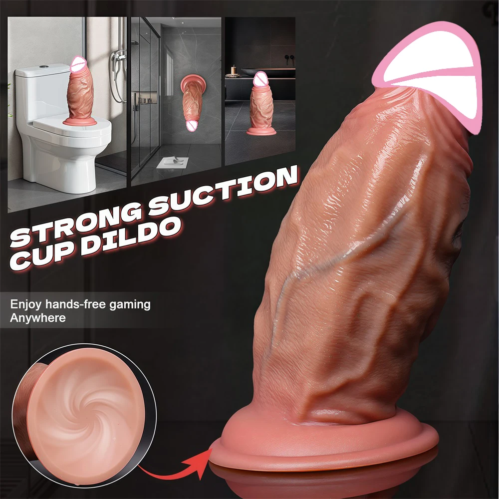 Huge Thick Dildo Big Dick Sex Toy for Women Soft Silicone Anal Big Penis With Super Suction Cup Female Masturbation Sex Products view 4