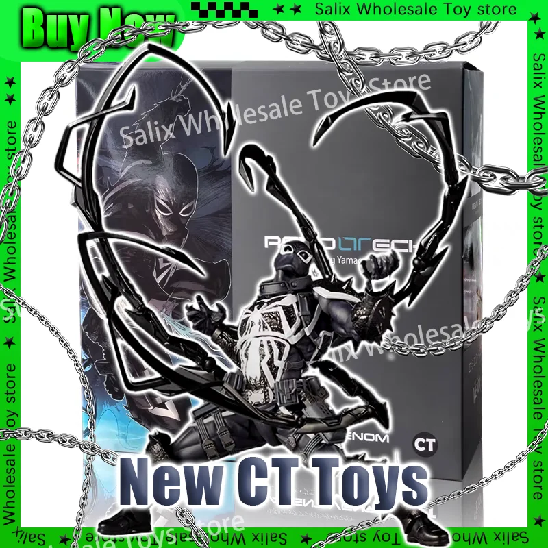 In Stock CT Toys Venom Action Figure Kaiyodo Figurine Marvel Pvc Movable Collection Eugene Thompson Ko Model Decorate Toys Gift